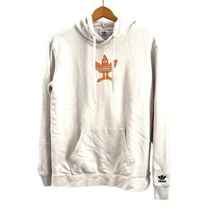 Adidas Men Originals Graphic Fun Terry Hoodie Medium Wonder Ivory Purple Orange‎